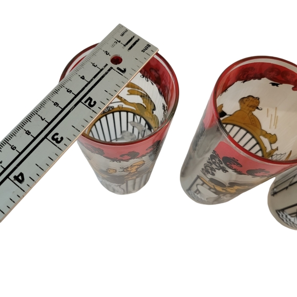 Hazel Atlas MCM Moulin Rouge Tom Collins Glasses